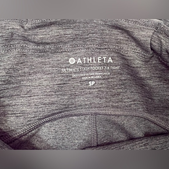 Athleta Ultimate Stash High Rise 7/8 Legging Grey Size Small Excellent Condition - Picture 4 of 6